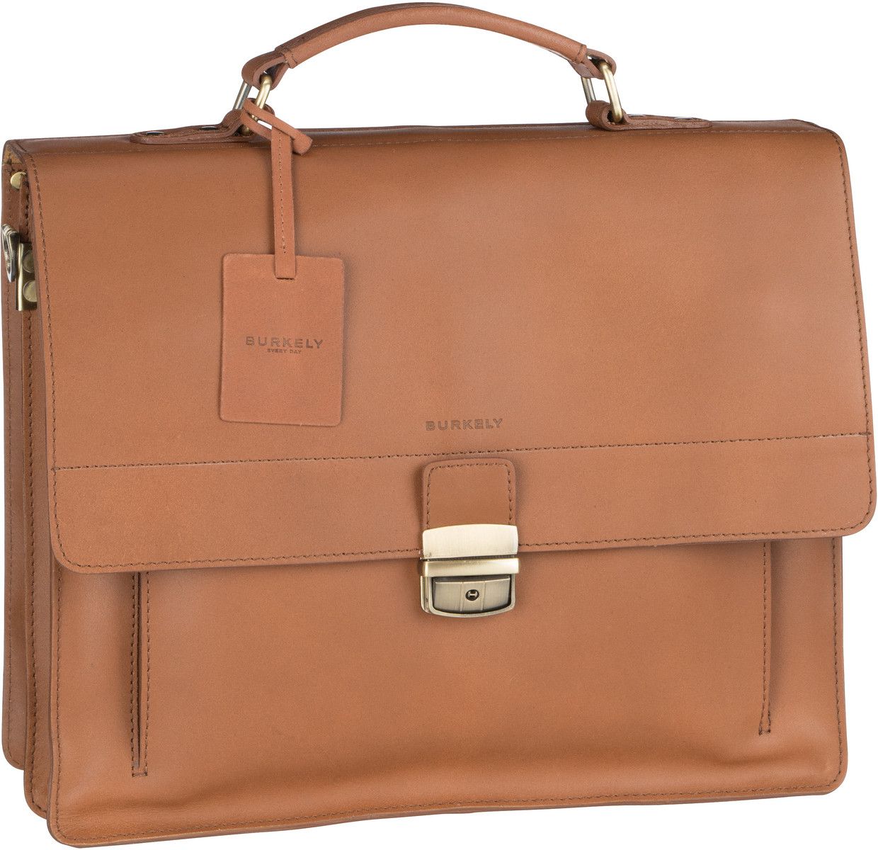 Burkely Vintage Scott Briefcase 6378  in Cognac (16.5 Liter), Aktentasche von Burkely