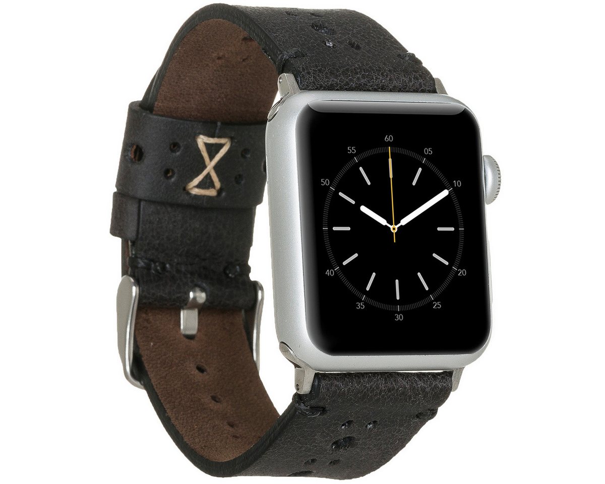 Burkley Smartwatch-Armband Exklusives Vintage Lederarmband, Handmade Stil 07 von Burkley