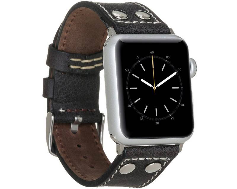 Burkley Smartwatch-Armband Exklusives Vintage Lederarmband, Handmade Stil 13 von Burkley