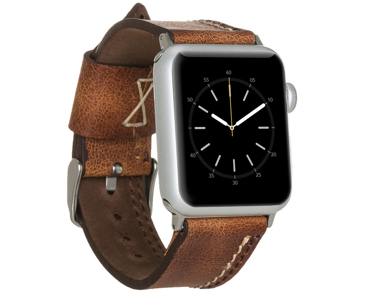 Burkley Smartwatch-Armband Exklusives Vintage Lederarmband, Handmade Stil 17 von Burkley