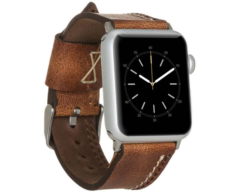 Burkley Smartwatch-Armband Exklusives Vintage Lederarmband, Handmade Stil 17 von Burkley