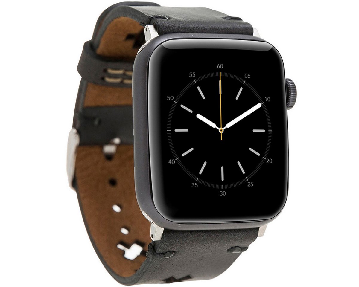 Burkley Smartwatch-Armband Exklusives Vintage Lederarmband, Handmade Stil 22 von Burkley