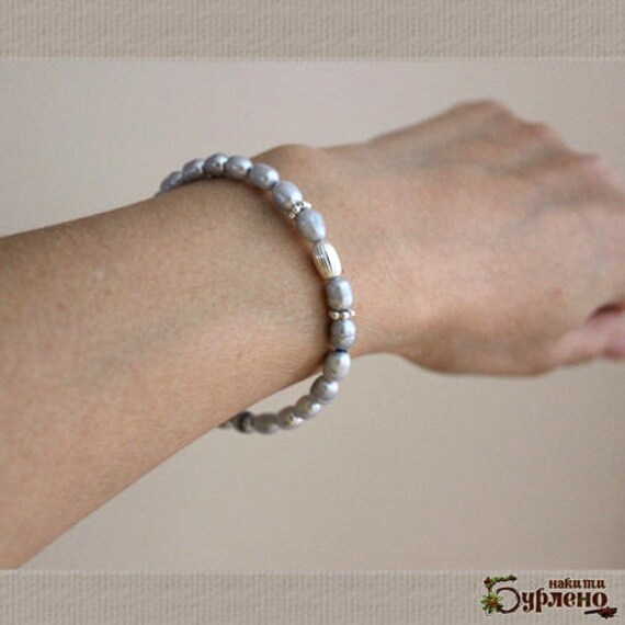 Perlen Armband Mit Natürlichen Süßwasser Licht Lila Und Sterling Silber 925 Perlen Armband Mit Natürlichen Süßwasser Licht Lila Und Sterling Silber 925 von Burleno