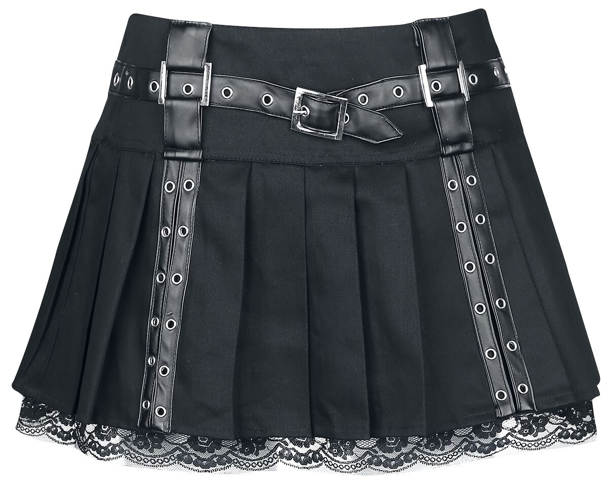 Burleska Aura Mini Skirt Kurzer Rock schwarz in 4XL von Burleska