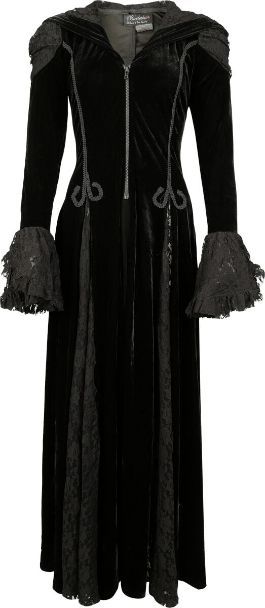 Burleska - Gothic Kleid lang - Danika Dress - S bis XXL - für Damen - Größe L - schwarz von Burleska