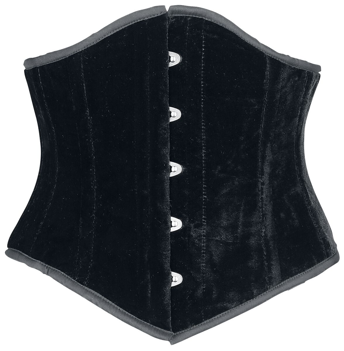 Burleska - Gothic Unterbrustkorsage - Sexy Waspie Waist Cincher - S bis XXL - für Damen - Größe L - schwarz von Burleska