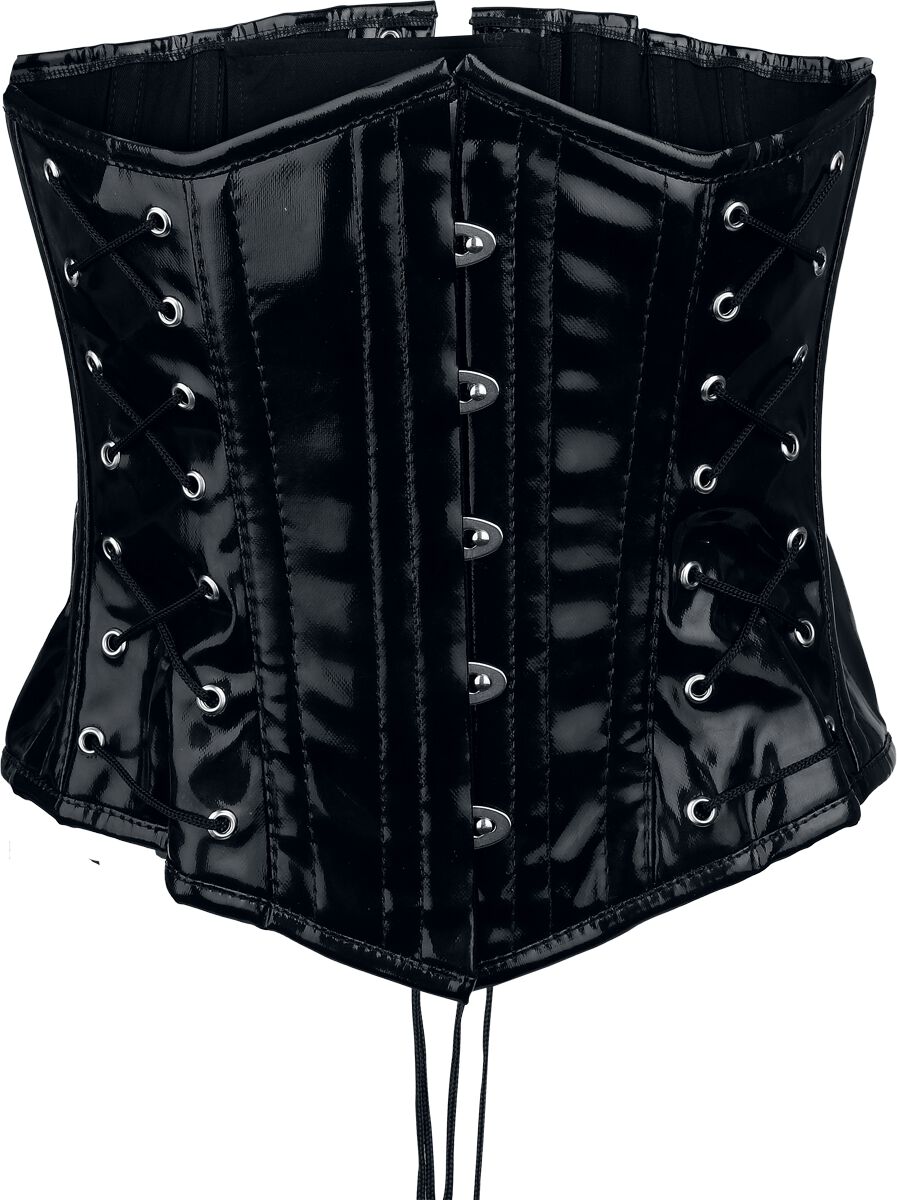 Burleska - Mittelalter Korsage - Scarlett - S bis L - für Damen - Größe M - schwarz von Burleska