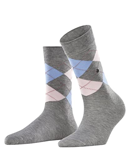 Burlington Damen Socken Covent Garden W SO Baumwolle gemustert 1 Paar, Grau (Anthracite 3629), 36-41 von Burlington