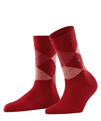 Burlington Damen Socken Whitby W SO weich und warm gemustert 1 Paar, Rot (Vermillion Red 8226), 36-41 von Burlington