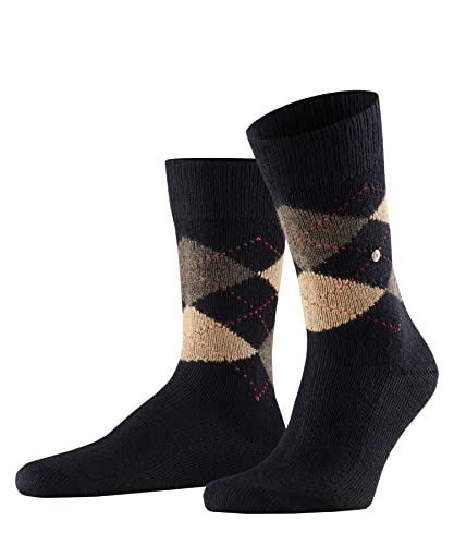 Burlington Herren Socken Preston M SO Weich und Warm gemustert 1 Paar, Schwarz (Black-Sahara 3014), 40-46 von Burlington