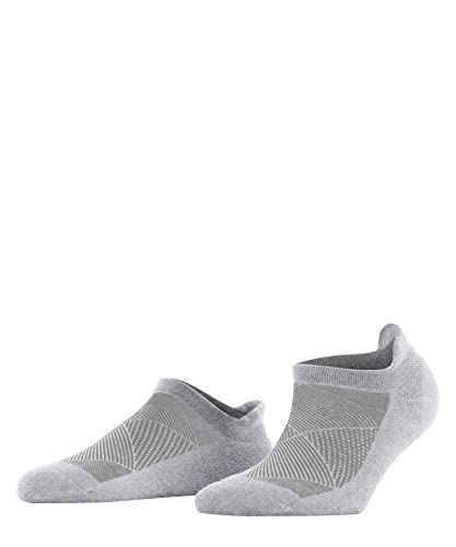 Burlington Damen Sneakersocken Athleisure W Sn weich atmungsaktiv schnelltrocknend kurz einfarbig 1 Paar, Grau Light Grey Melange 3775, 35-38 von Burlington