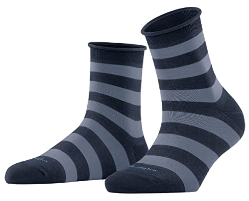 Burlington Damen Kurzsocken Aberdeen W SSO Baumwolle gemustert 1 Paar, Blau (Marine 6120), 36-41 von Burlington