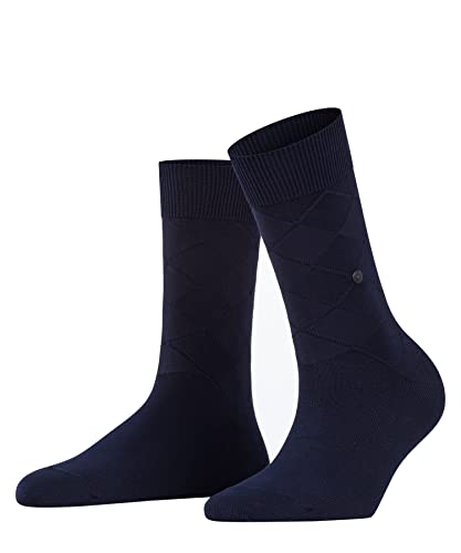 Burlington Damen Socken Black Rhomb W SO Baumwolle gemustert 1 Paar, Blau (Marine 6120), 36-41 von Burlington