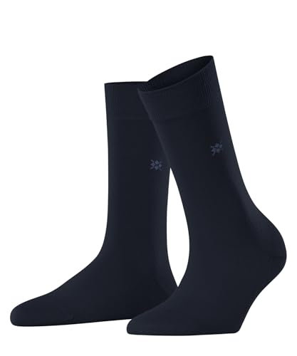 Burlington Damen Socken Bloomsbury W So Wolle Baumwolle einfarbig 1 Paar, Blau Marine 6120, 36-41 von Burlington