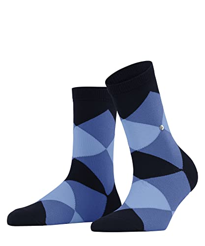 Burlington Damen Kurzsocken Bonnie W SSO Baumwolle gemustert 1 Paar, Blau (Marine 6120), 36-41 von Burlington