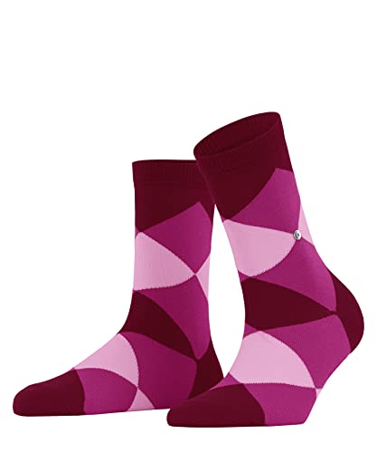 Burlington Damen Kurzsocken Bonnie W SSO Baumwolle gemustert 1 Paar, Rot (Cranberry 8033), 36-41 von Burlington