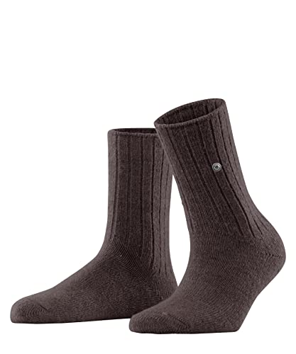 Burlington Damen Cosy Rib Socken Wolle dünn einfarbig 1 Paar von Burlington