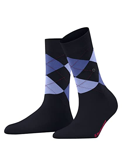 Burlington Damen Socken Covent Garden W SO Baumwolle gemustert 1 Paar, Blau (Marine 6120), 36-41 von Burlington