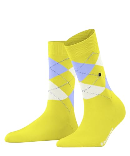 Burlington Damen Covent Garden W SO Baumwolle Gemustert 1 Paar Socken, blickdicht, Gelb (Yellow-Green 1390) neu-umweltfreundlich, 36-41 von Burlington