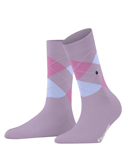 Burlington Damen Covent Garden W SO Baumwolle Gemustert 1 Paar Socken, blickdicht, Rot (Dark Quartz 8972) neu-umweltfreundlich, 36-41 von Burlington