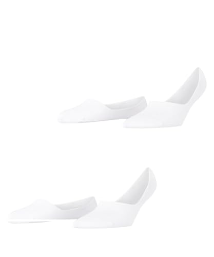 Burlington Damen Füßlinge Everyday Multipack W In Baumwolle unsichtbar einfarbig 2 Paar, Weiß White 2000, 39-40 von Burlington