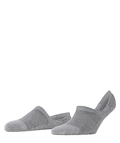 Burlington Damen Füßlinge Athleisure W IN weich atmungsaktiv schnelltrocknend unsichtbar einfarbig 1 Paar, Grau (Light Grey Melange 3775), 35-38 von Burlington