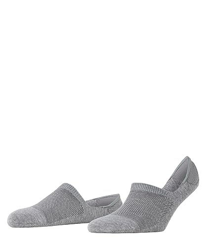 Burlington Damen Füßlinge Athleisure W In weich atmungsaktiv schnelltrocknend unsichtbar einfarbig 1 Paar, Grau Light Grey Melange 3775, 35-38 von Burlington