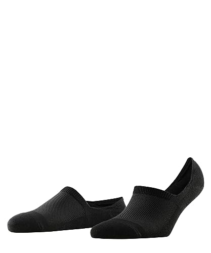 Burlington Damen Füßlinge Athleisure W IN weich atmungsaktiv schnelltrocknend unsichtbar einfarbig 1 Paar, Schwarz (Black 3000), 35-38 von Burlington