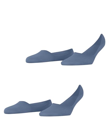 Burlington Damen Füßlinge Everyday Multipack W In Baumwolle unsichtbar einfarbig 2 Paar, Blau Sky Blue 6876, 39-40 von Burlington