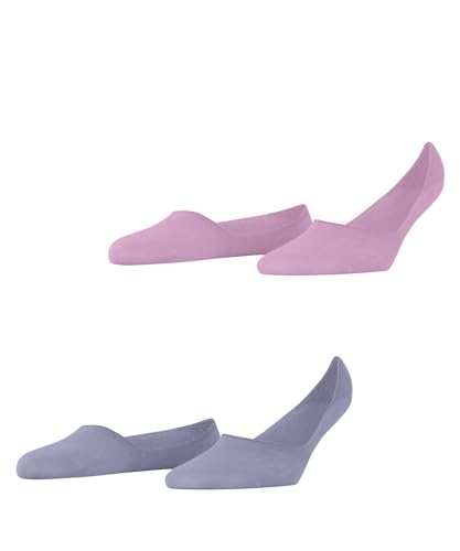 Burlington Damen Füßlinge Everyday Multipack W In Baumwolle unsichtbar einfarbig 2 Paar, Rosa Berry-Pool 8394, 41-42 von Burlington