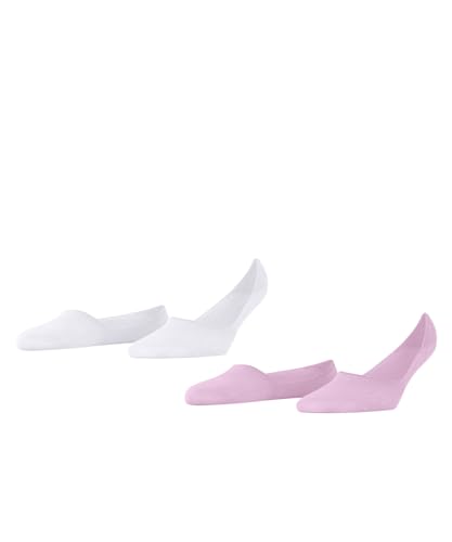 Burlington Damen Füßlinge Everyday Multipack W In Baumwolle unsichtbar einfarbig 2 Paar, Rosa Sporty Rose 8393, 35-36 von Burlington