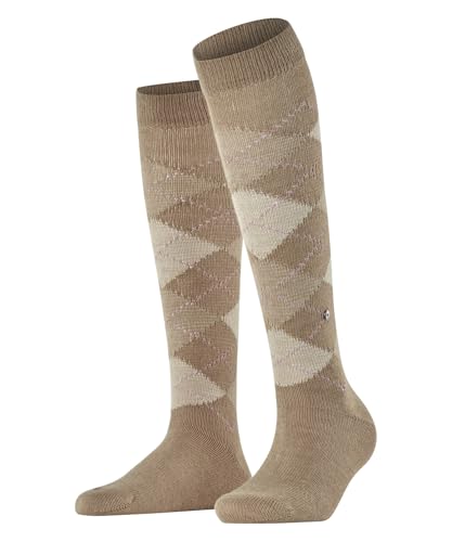 Burlington Damen Kniestrümpfe Whitby W Kh weich und warm lang gemustert 1 Paar, Braun Sun 5039, 36-41 von Burlington