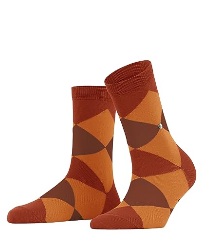 Burlington Damen Kurzsocken Bonnie Biologische Baumwolle gemustert 1 Paar, Orange (Ziegel 8095), 36-41 von Burlington