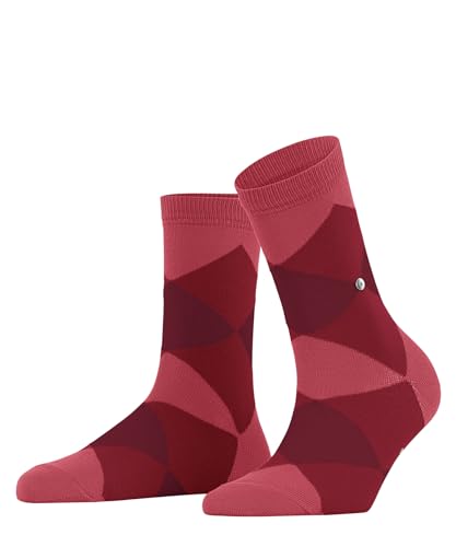 Burlington Damen Kurzsocken Bonnie W SSO Baumwolle gemustert 1 Paar, Rot (Coral Red 8542) neu - umweltfreundlich, 36-41 von Burlington