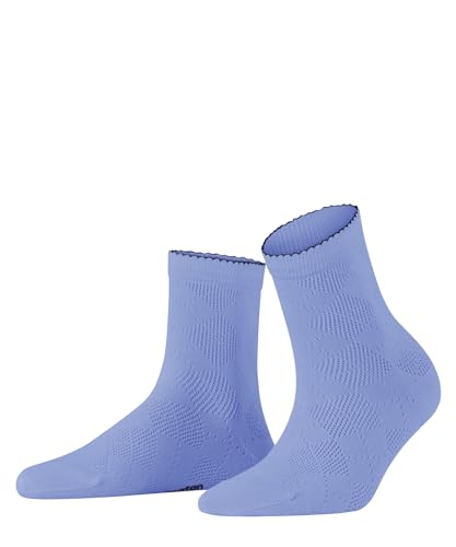 Burlington Damen Kurzsocken Chelsea W SSO Baumwolle kurz gemustert 1 Paar, Blau (Light Blue 6755), 36-41 von Burlington