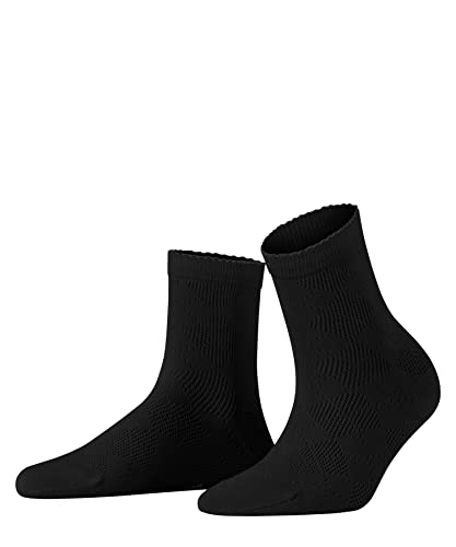 Burlington Damen Kurzsocken Chelsea W SSO Baumwolle kurz gemustert 1 Paar, Schwarz (Black 3000), 36-41 von Burlington