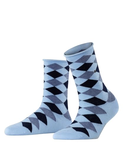 Burlington Damen Kurzsocken Sandy W SSO Baumwolle gemustert 1 Paar, Blau (Light Blue 6541), 36-41 von Burlington