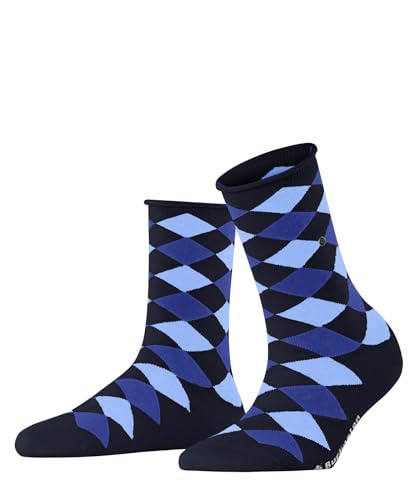 Burlington Damen Kurzsocken Sandy W SSO Baumwolle gemustert 1 Paar, Blau (Marine 6120), 36-41 von Burlington