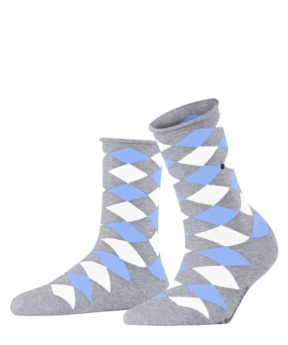 Burlington Damen Kurzsocken Sandy W SSO Baumwolle gemustert 1 Paar, Grau (Arctic Melange 3221), 36-41 von Burlington