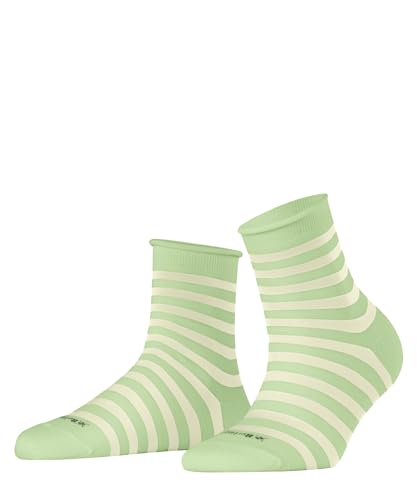 Burlington Damen Kurzsocken Swansea W SSO Baumwolle gemustert 1 Paar, Grün (Peppermint 7663), 36-41 von Burlington