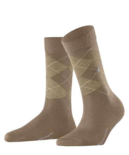 Burlington Damen Socken Marylebone Lurex W So Wolle gemustert 1 Paar, Braun Camel 5038, 36-41 von Burlington