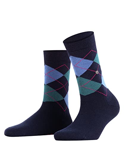 Burlington Damen Socken Marylebone W SO Wolle gemustert 1 Paar, Blau (Navy Melange 6127), 36-41 von Burlington