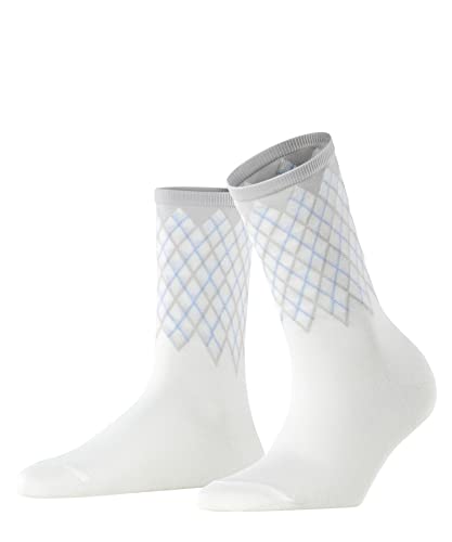 Burlington Damen Socken Mayfair W SO Baumwolle gemustert 1 Paar, Weiß (Off-White 2049), 36-41 von Burlington