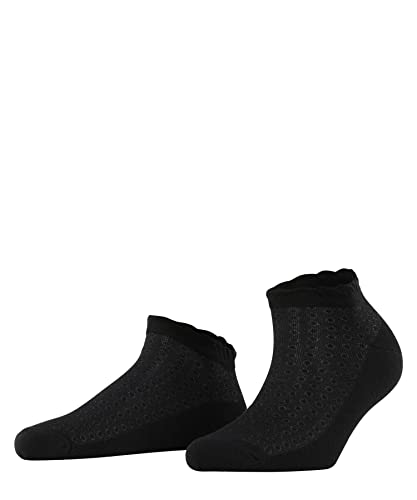 Burlington Damen Sneakersocken Montrose W SN Baumwolle kurz gemustert 1 Paar, Schwarz (Black 3000) neu - umweltfreundlich, 36-41 von Burlington