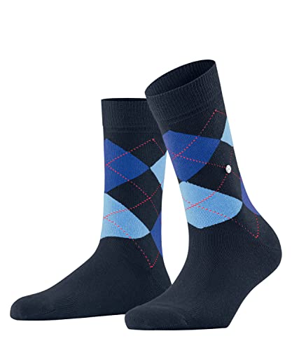 Burlington Damen Socken Queen W So Baumwolle gemustert 1 Paar, Blau Marine 6133, 36-41 von Burlington
