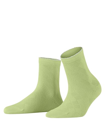 Burlington Damen Sneakersocken Chelsea W Sso Baumwolle kurz gemustert 1 Paar, Grün Lemon 7498, 36-41 von Burlington