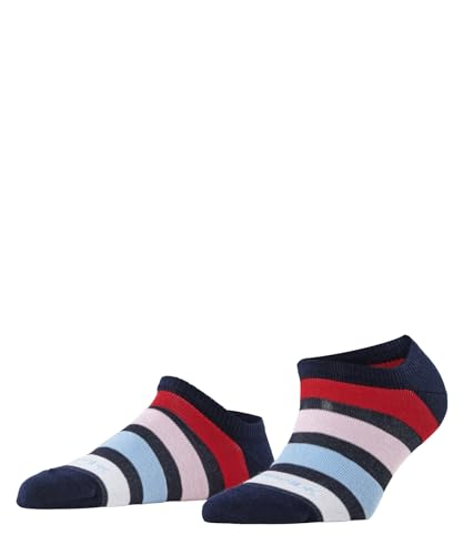 Burlington Damen Sneakersocken Daylight Stripe W SN Baumwolle kurz gemustert 1 Paar, Blau (Marine 6120), 36-41 von Burlington