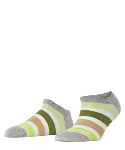 Burlington Damen Sneakersocken Daylight Stripe W SN Baumwolle kurz gemustert 1 Paar, Grau (Lt. Heather 3223), 36-41 von Burlington