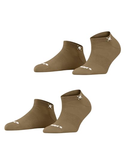 Burlington Damen Sneakersocken Everyday Sneaker Multipack W Sn Baumwolle kurz einfarbig 2 Paar, Braun Brown Sugar 5152, 36-41 von Burlington