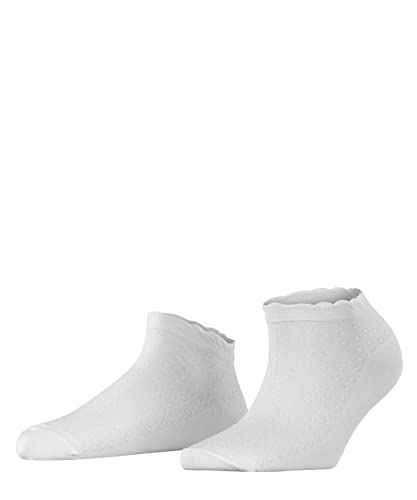 Burlington Damen Sneakersocken Montrose W SN Baumwolle kurz gemustert 1 Paar, Weiß (White 2000) neu - umweltfreundlich, 36-41 von Burlington